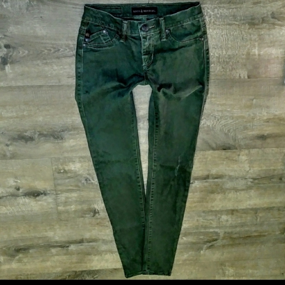 Rock & Republic Jeans Size 0 Kashmiere Skinny Leg - Picture 3 of 10
